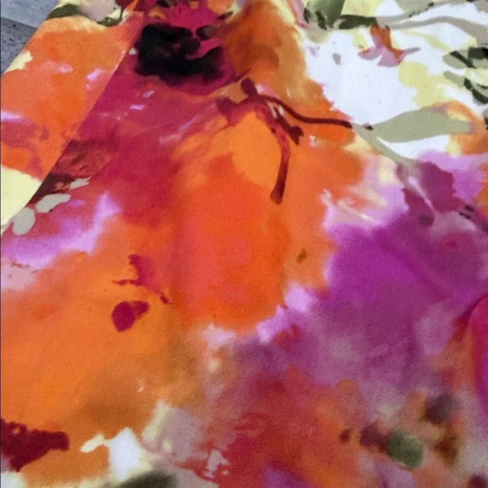 JCrew The Pencil Skirt Floral A-Line Skirt Size 8 - Picture 4 of 6